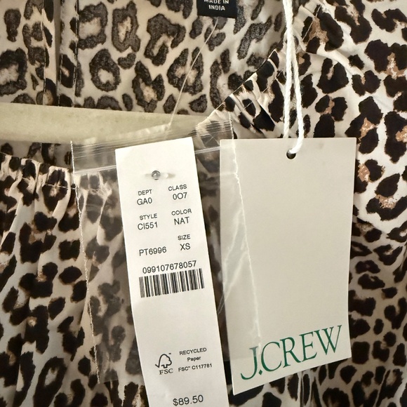 Hyacinth top in leopard cotton poplin - Picture 5 of 7